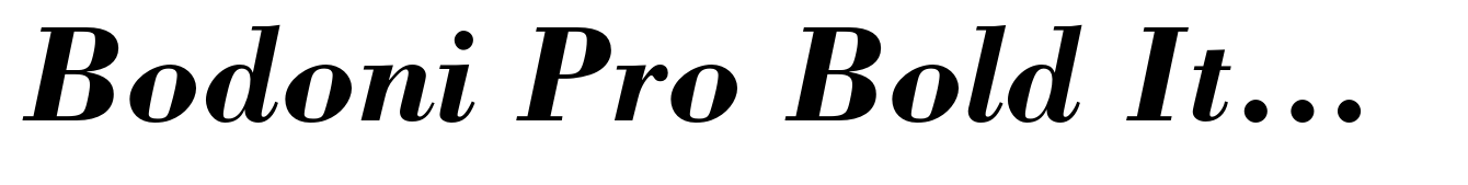 Bodoni Pro Bold Italic